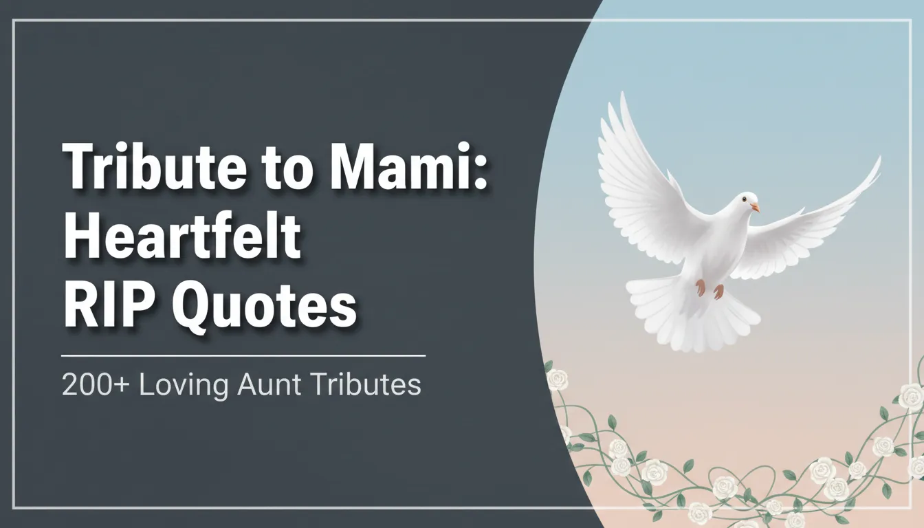 200+ Heart touching RIP Quotes for Mami – Tribute to Loving Aunt