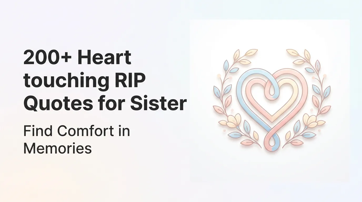 200+ Heart touching RIP Quotes for Sister - Find Comfort in Memories