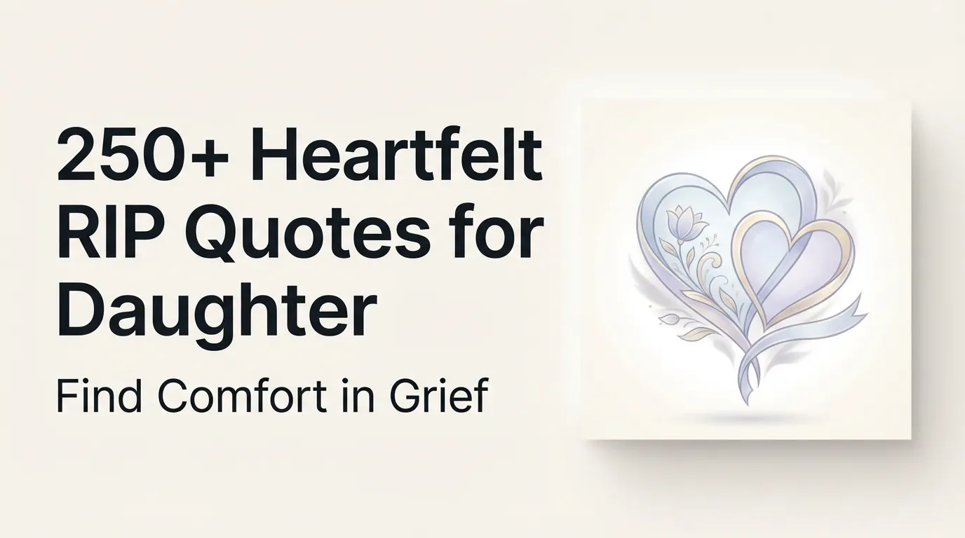 250+ Heartfelt RIP Quotes for Daughter - Find Comfort in Grief