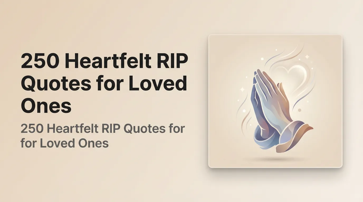 250 Heartfelt RIP Quotes for Loved Ones to Remember and Reflect