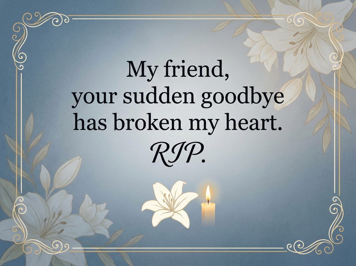 200 Heartfelt RIP Quotes For Friend - Touching Tribute Words