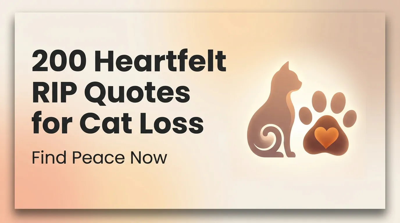 200 Heartfelt RIP Quotes for Cat Loss – Find Peace Now