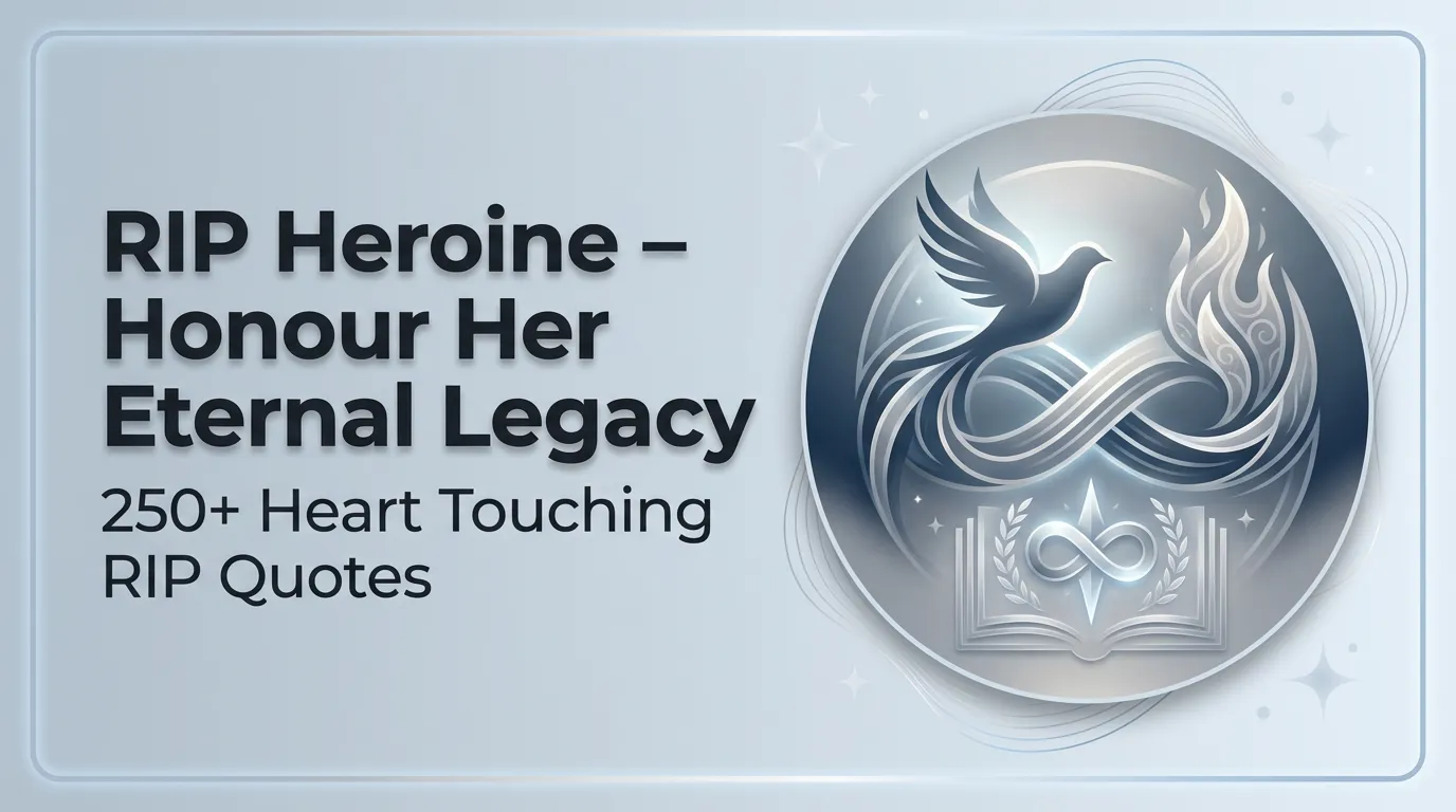 250+ Heart Touching RIP Quotes For Heroine – Honour Her Eternal Legacy