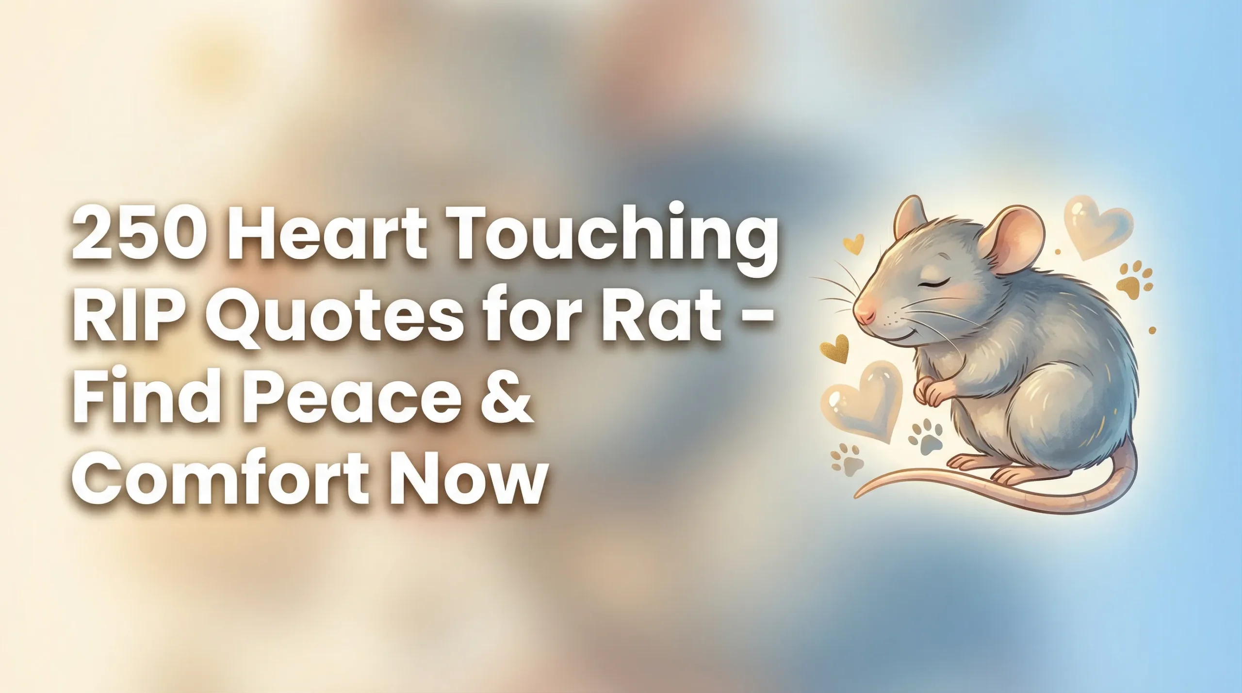 250 Heart Touching RIP Quotes for Rat - Find Peace & Comfort Now