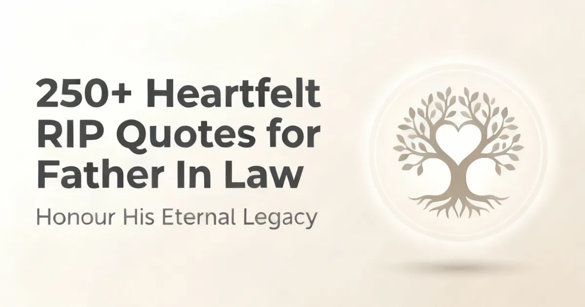 250+ Heartfelt RIP Quotes for Father In Law - Honour His Eternal Legacy