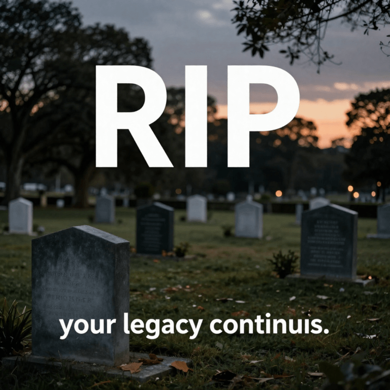 Gave Rip 200+ Heartfelt RIP Message - Powerful Words For Peaceful Farewell