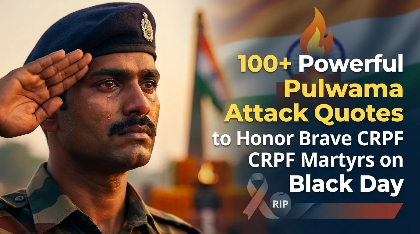 100+ Powerful Pulwama Attack Quotes to Honor Brave CRPF Martyrs on Black Day