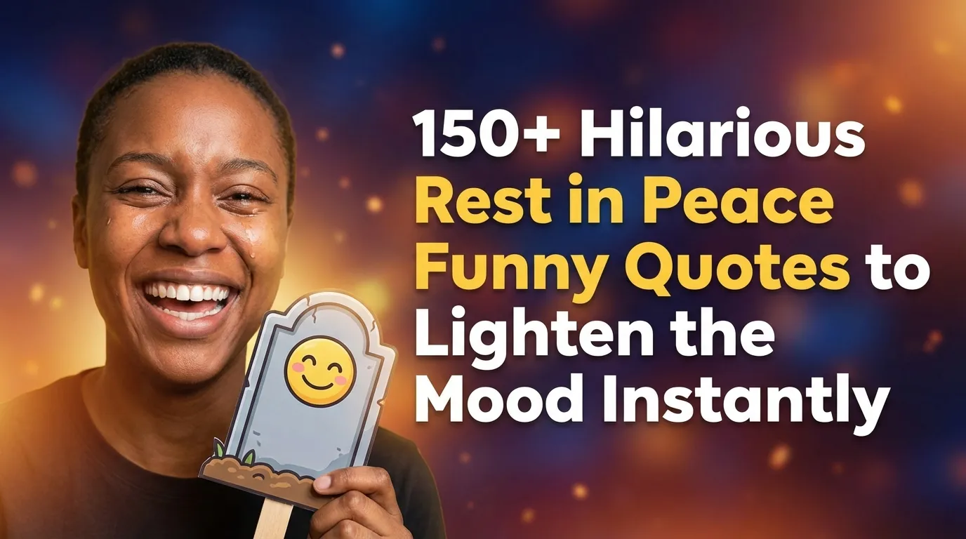 150+ Hilarious Rest in Peace Funny Quotes to Lighten the Mood Instantly