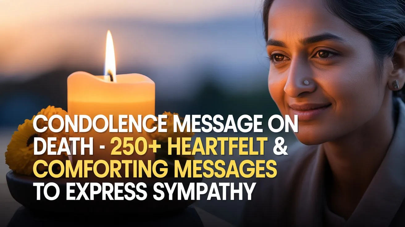 Condolence Message On Death – 250+ Heartfelt & Comforting Messages To ...