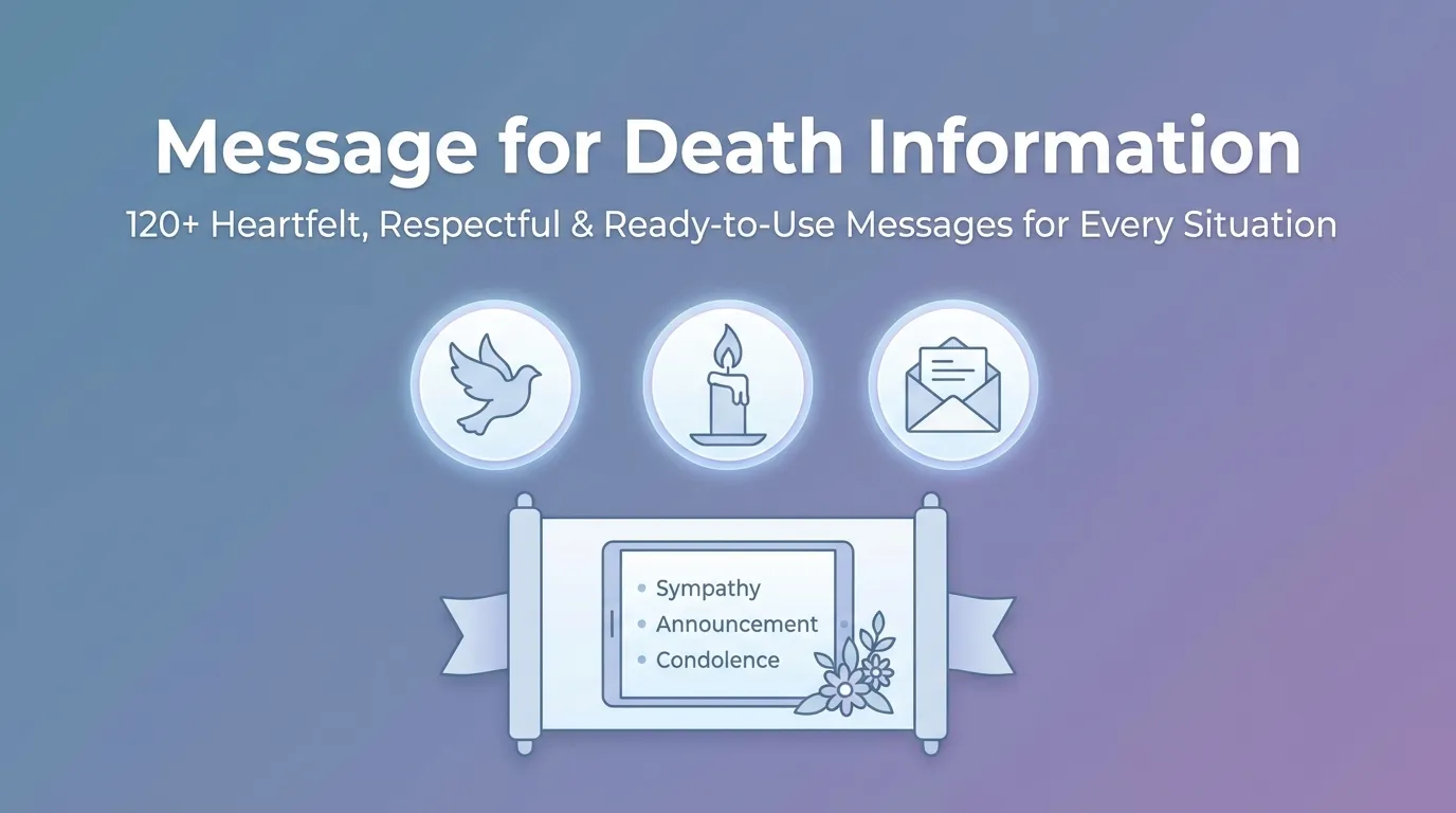 Message for Death Information