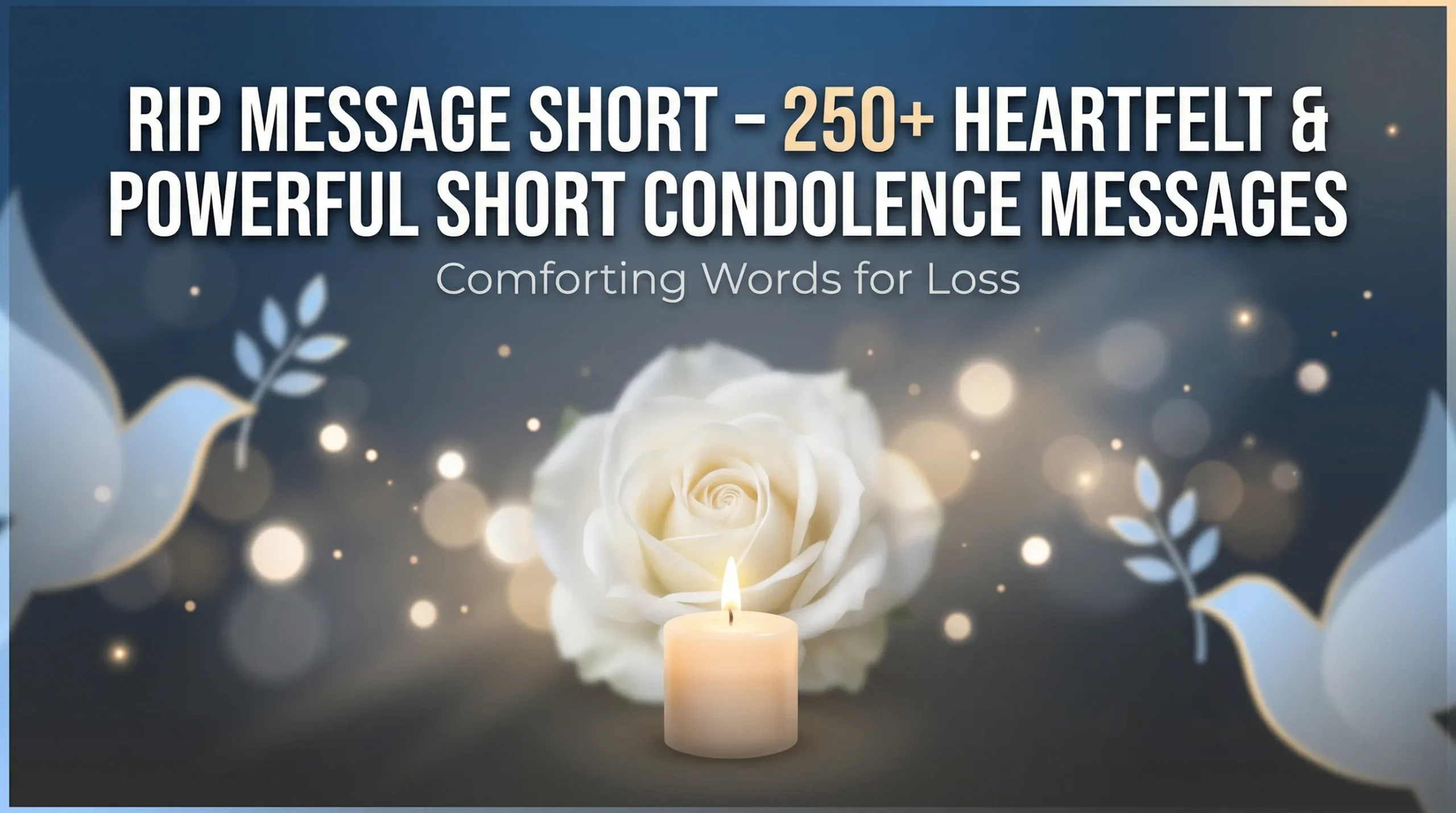 RIP Message Short – 250+ Heartfelt & Powerful Short Condolence Messages