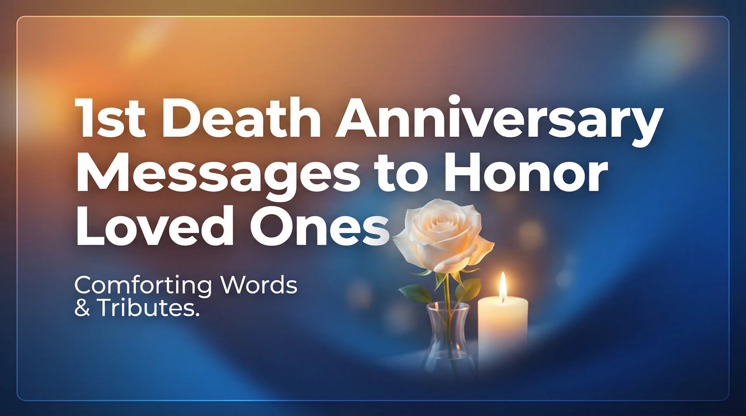 1st Death Anniversary Messages to Honor Loved Ones