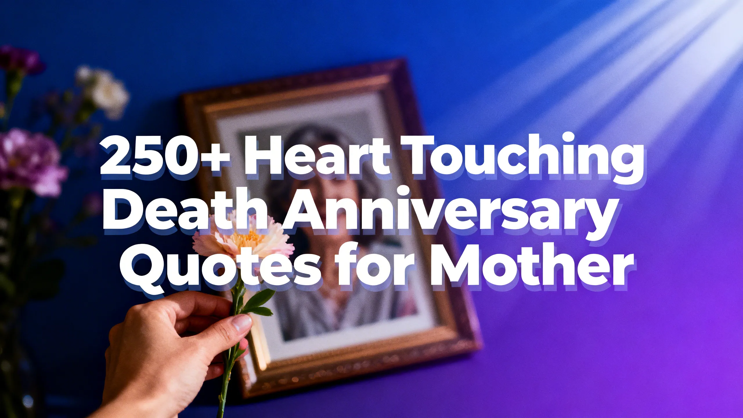 250+ Heart Touching Death Anniversary Quotes for Mother