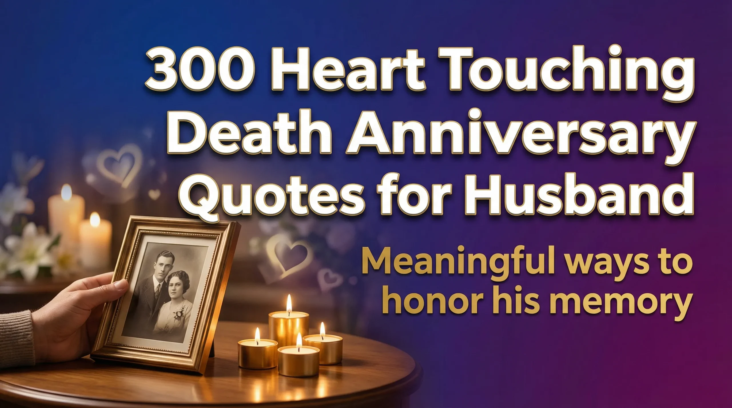 300 Heart Touching Death Anniversary Quotes for Husband