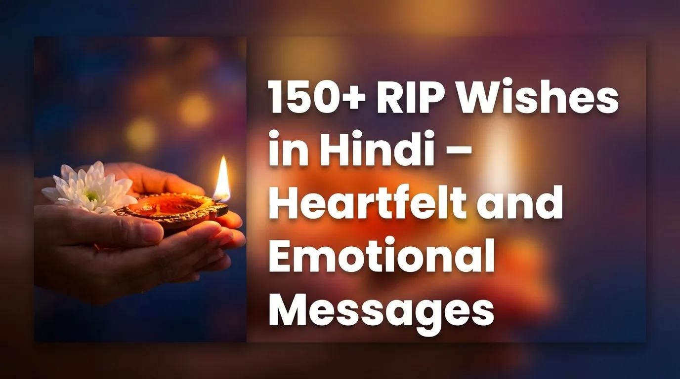 150+ RIP Wishes in Hindi – Heartfelt and Emotional Messages