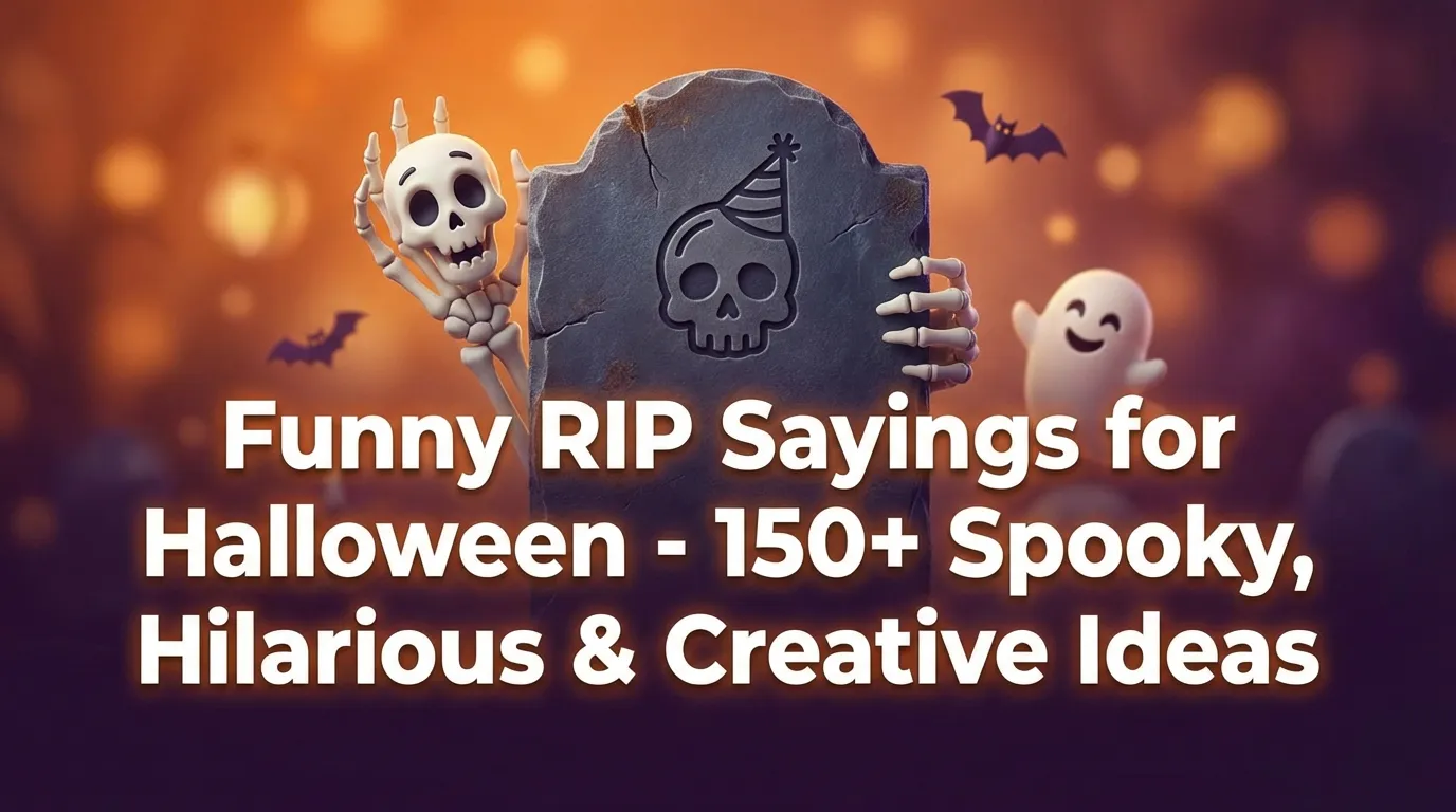 Funny RIP Sayings for Halloween - 150+ Spooky, Hilarious & Creative Ideas