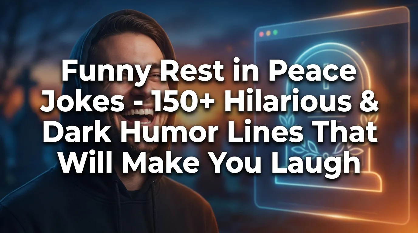 Funny Rest in Peace Jokes - 150+ Hilarious & Dark Humor Lines That Will Make You Laugh