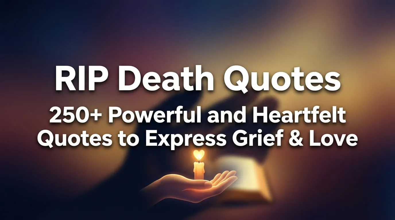 RIP Death Quotes - 250+ Powerful and Heartfelt Quotes to Express Grief & Love
