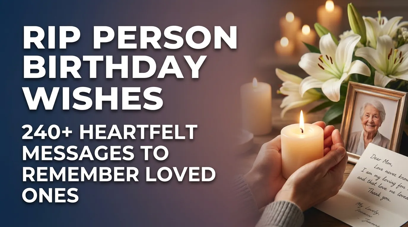 RIP Person Birthday Wishes - 240+ Heartfelt Messages to Remember Loved Ones