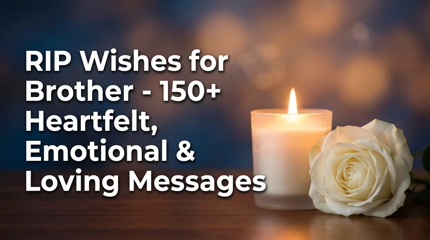 RIP Wishes for Brother - 150+ Heartfelt, Emotional & Loving Messages