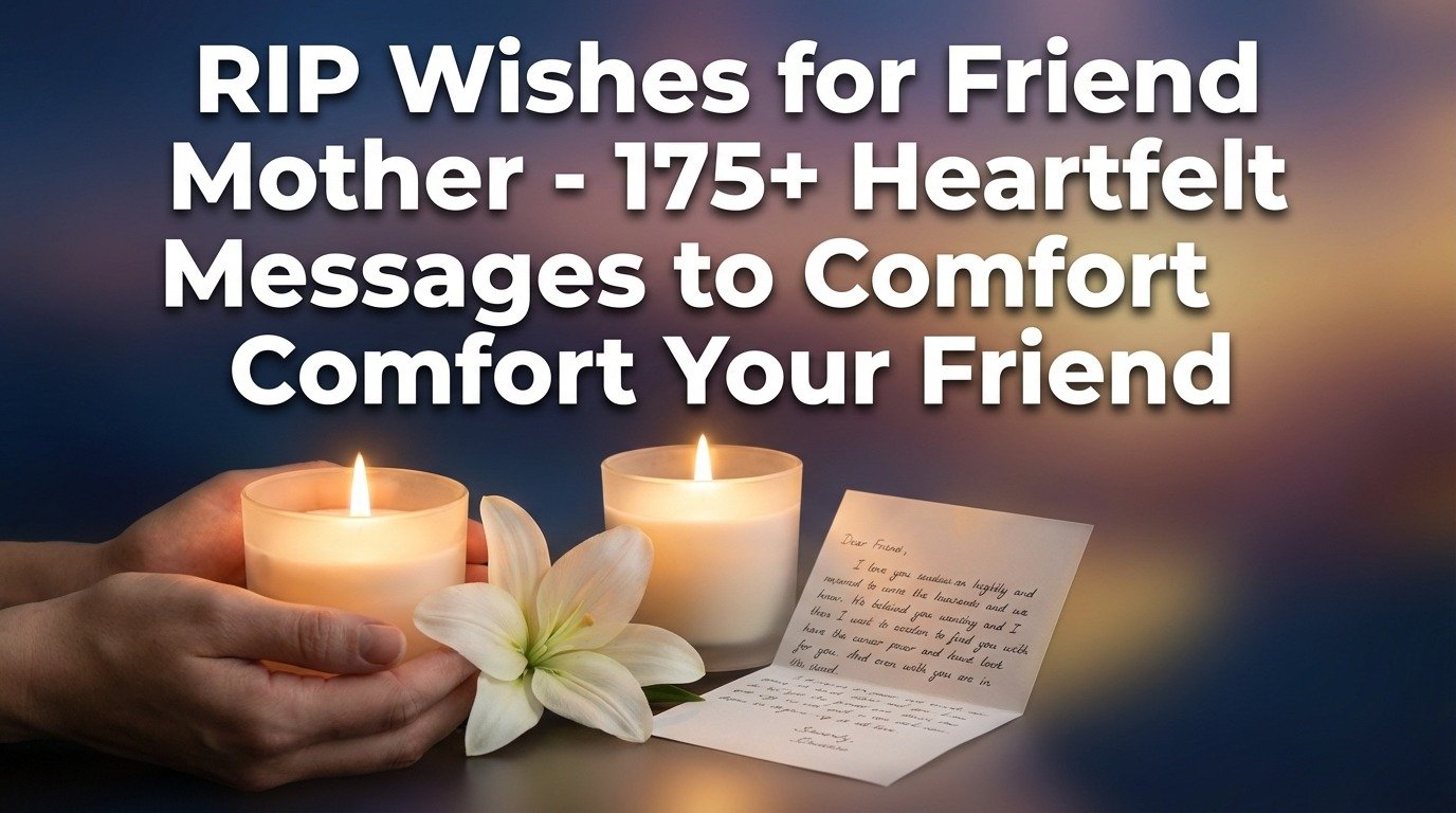 RIP Wishes for Friend Mother - 175+ Heartfelt Messages to Comfort Your Friend