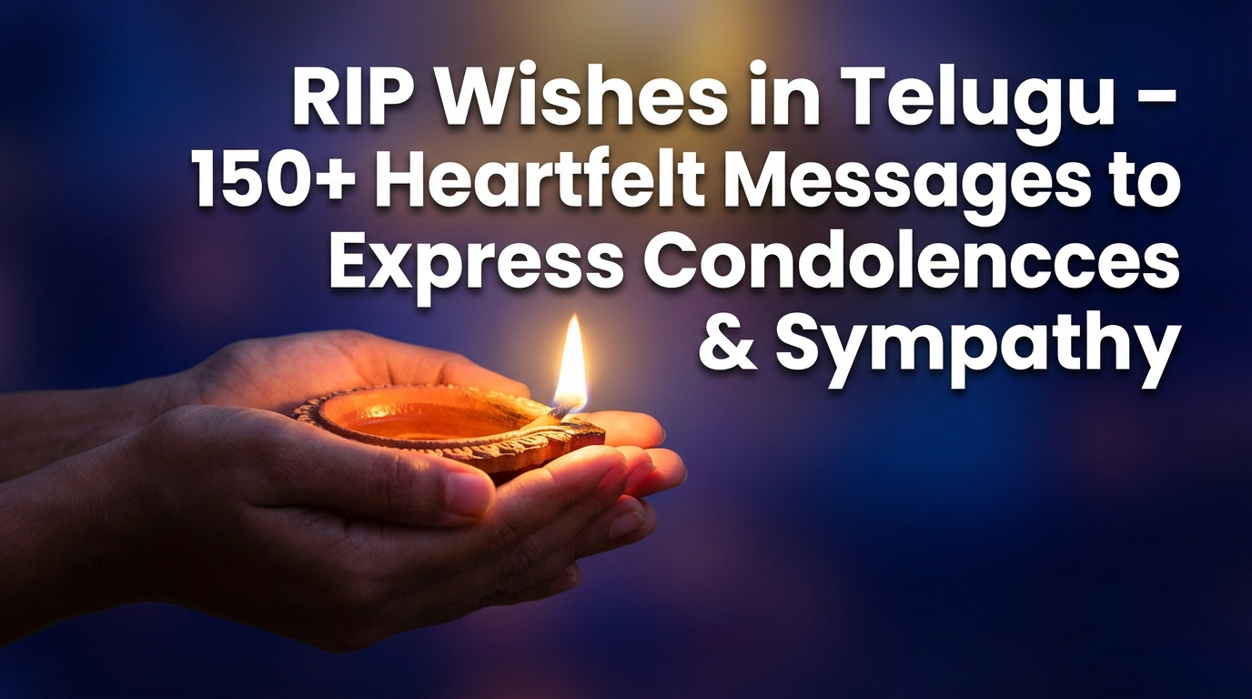 RIP Wishes in Telugu – 150+ Heartfelt Messages to Express Condolences & Sympathy