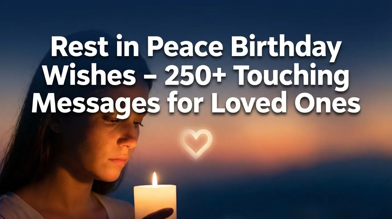 Rest in Peace Birthday Wishes - 250+ Touching Messages for Loved Ones