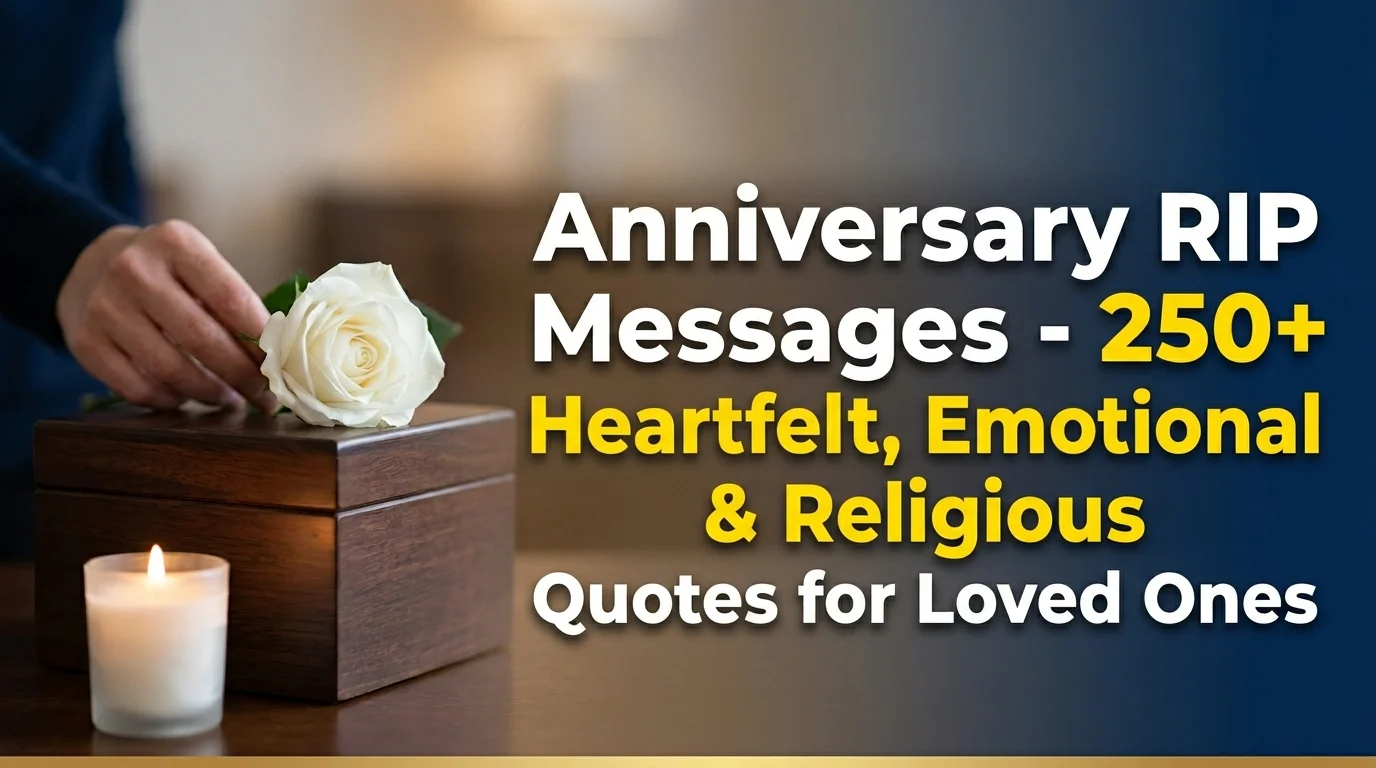 Anniversary RIP Messages - 250+ Heartfelt Quotes for Loved Ones