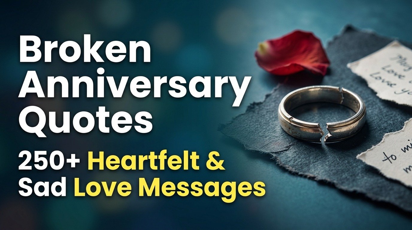 Broken Anniversary Quotes - 250+ Heartfelt & Sad Love Messages