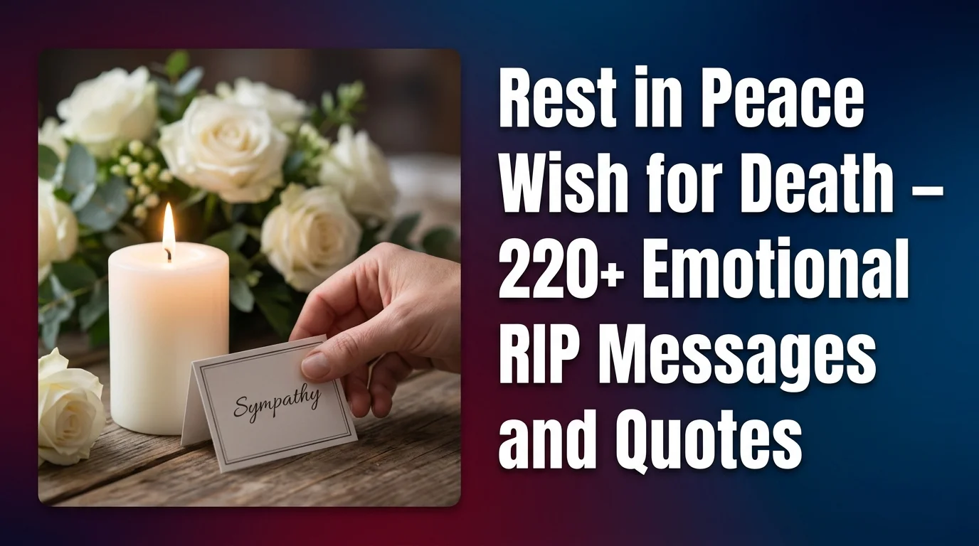 Rest in Peace Wish for Death – 220+ Emotional RIP Messages and Quotes