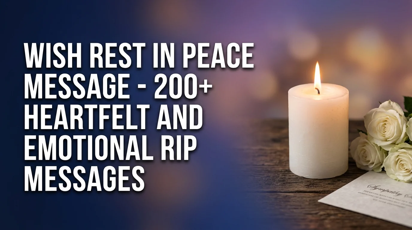 Wish Rest in Peace Message - 200+ Heartfelt and Emotional RIP Messages