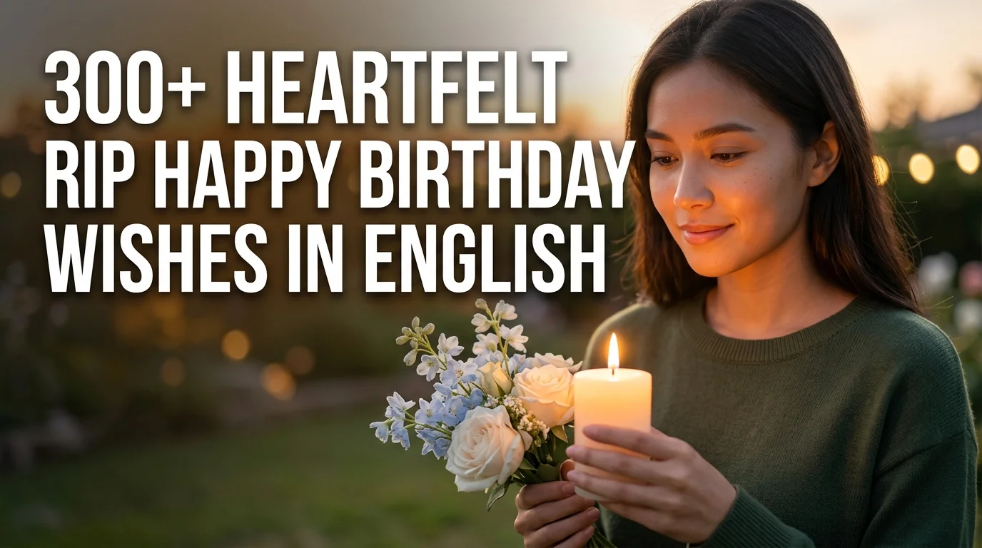 300+ Heartfelt RIP Happy Birthday Wishes In English