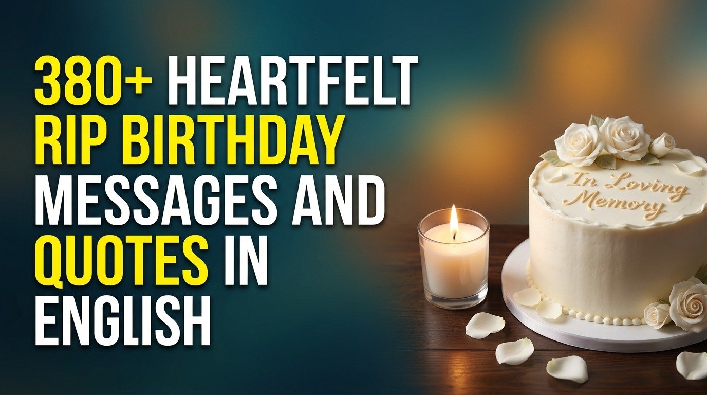 380+ Heartfelt RIP Birthday Message and Quotes in English