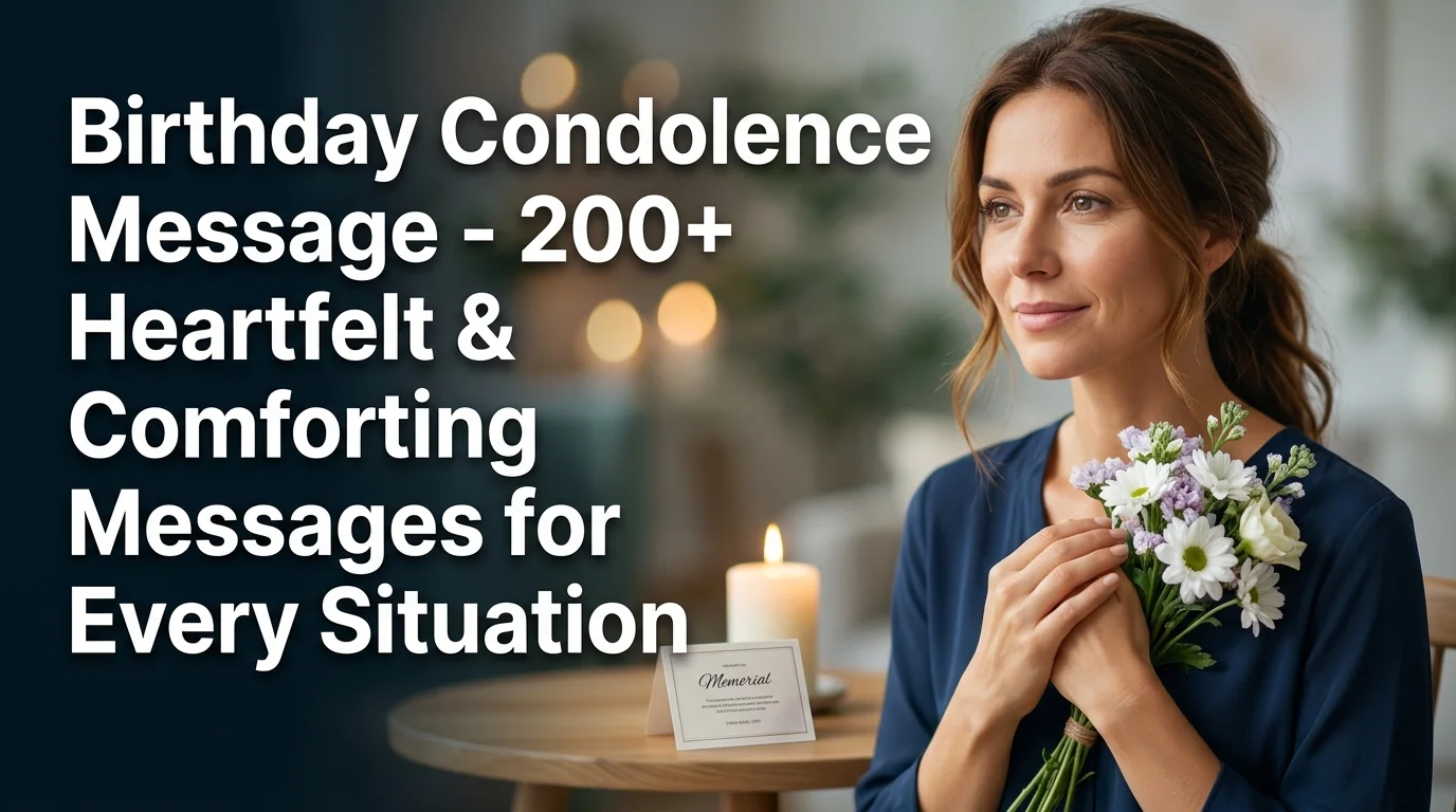 Birthday Condolence Message - 200+ Heartfelt & Comforting Messages for Every Situation