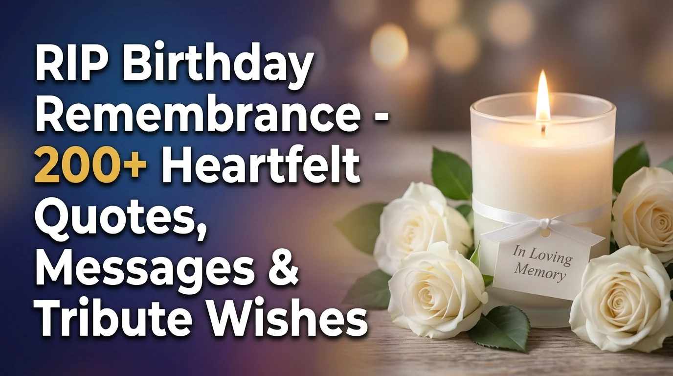 RIP Birthday Remembrance - 200+ Heartfelt Quotes, Messages & Tribute Wishes