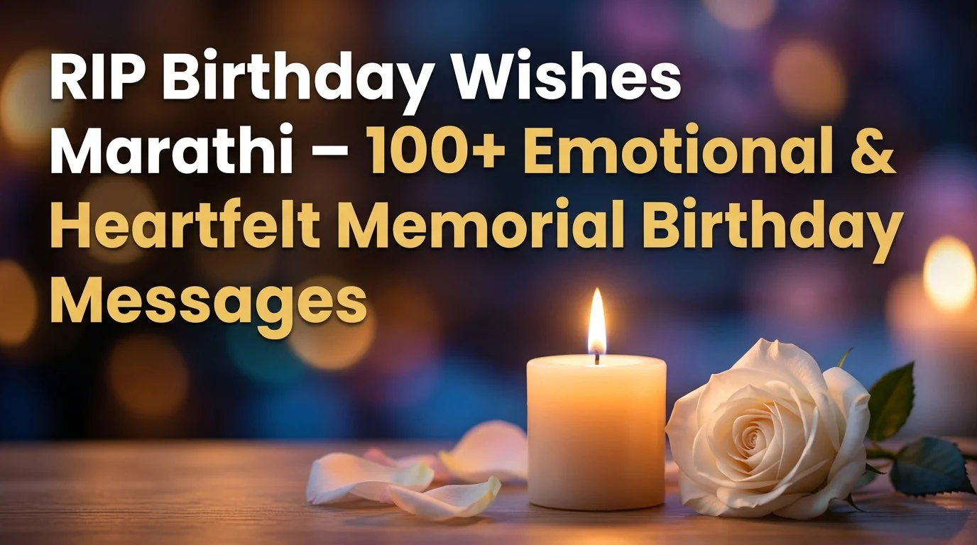 RIP Birthday Wishes Marathi – 100+ Emotional & Heartfelt Memorial Birthday Messages