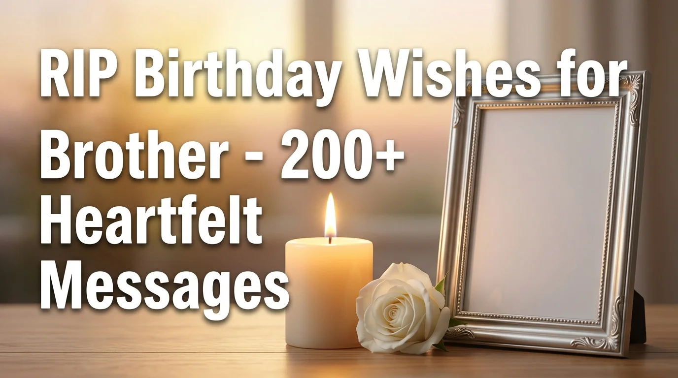 RIP Birthday Wishes for Brother - 200+ Heartfelt Messages